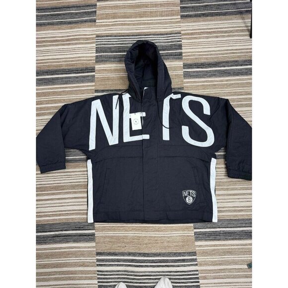 NWT Nike x Ambush NBA Collection Women's Brooklyn Nets Jacket Hooded Black Large - Picture 2 of 16